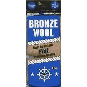 Bronze Steel Wool Pad Medium 3 Pads 