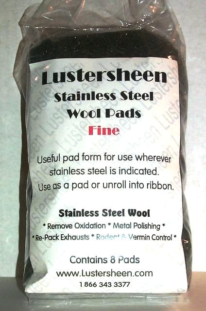 Lustersheen 2 Pad Pack Bronze Wool ~  Grade Fine 