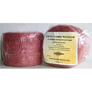 Lustersheen Copper Wool 1 LB Roll ~ Chose a Grade